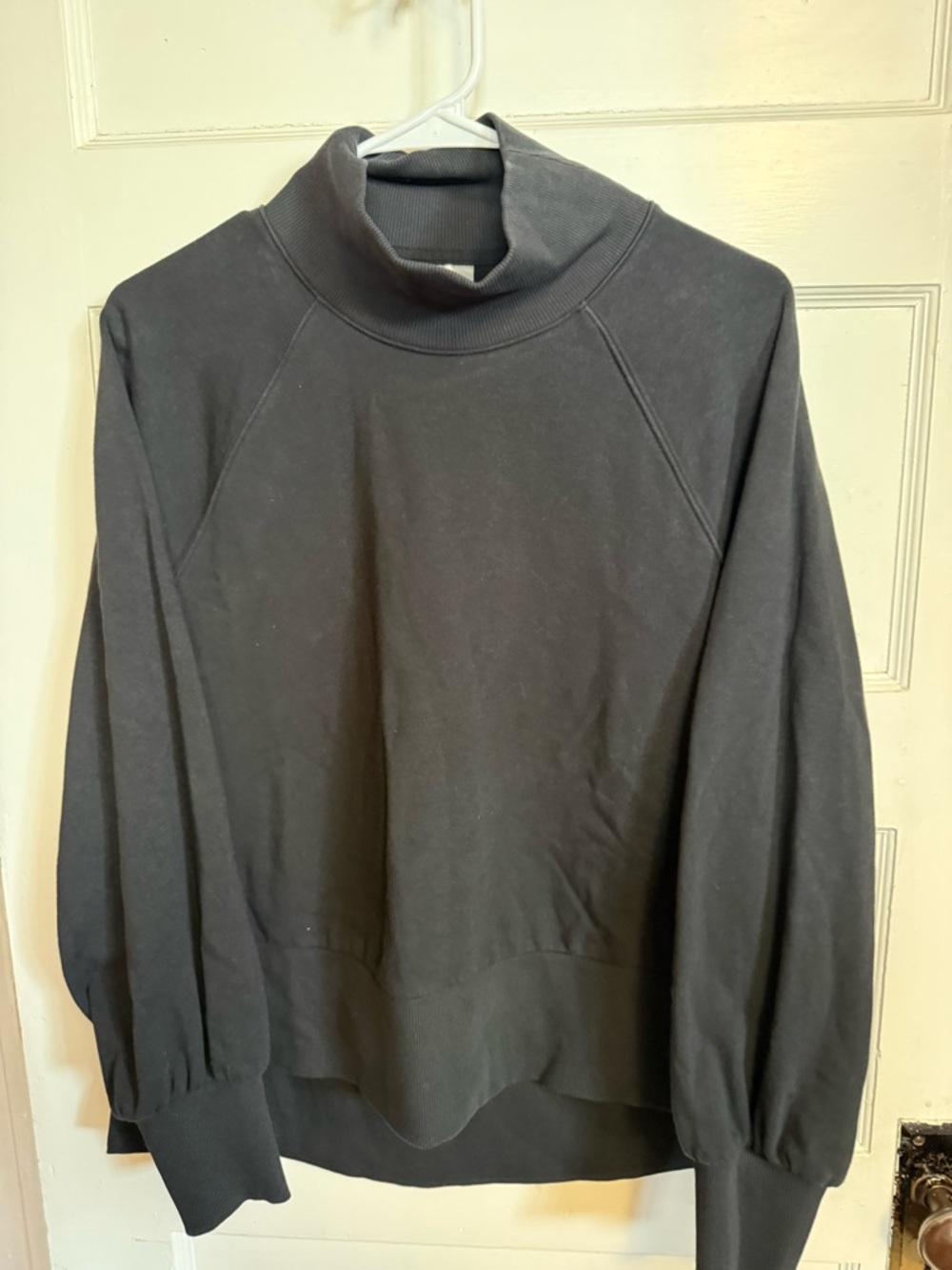 Calia Black Mock Neck Crewneck